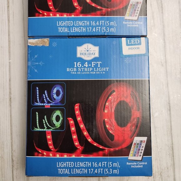 2X lot. RED  Bright 12V 5M 16.4ft RGB 300 LED Flexible Strip light holiday time - Picture 4 of 5